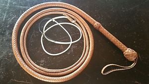 New Paul Nolan Midwestwhips.com 10' 12 Plait Indiana Jones Bullwhip