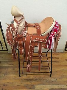 CHARRO MEXICAN SADDLE MONTURA CHARRA PITIADA