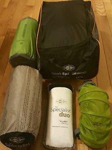 Sea to summit specialist duo, spark 1 sleeping bag, and comfort light plus pad