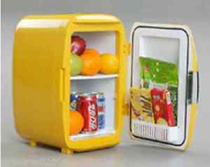 Portable Yellow 16L Car Home Multi-purpose Mini Refrigerator Thermal Container