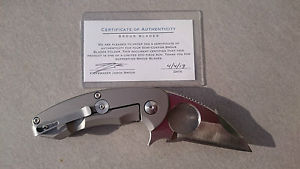 Brous Silent Soldier framelock # 66 / 200 - satin titan + carbon