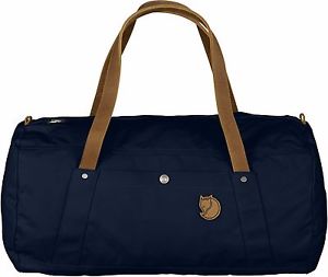 FJALLRAVEN Classic Duffel Bag No 4. durable,waxed fabric with straps NAVY 560