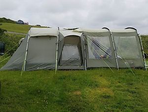 Outwell tent minnesota 4 with carpet groundsheet and extension