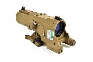 NCstar VISM ECO 4X34 Scope w/ Green Laser & Nav. Lights (Tan) #VECO434QRT