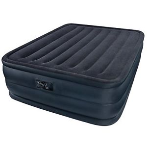 NEU Intex Luftbett Raised Downy Blue Queen (230 V), Blau, 152 x 203 x 56 cm