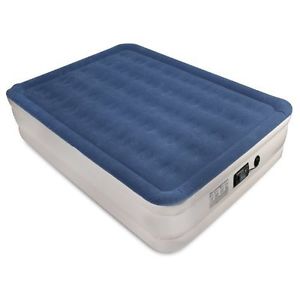 Raised Air Mattress Bed Queen Size Inflatable Sleeping Camp Hiking Outdoor Home