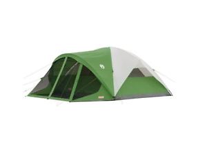 Coleman Evanston Roomy  Eight-person Waterproof Screened Green and White Tent