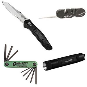Benchmade Knife 940S-1 (Osborne, Axis, Thumb Stud, Serrated) with Accessory Kit