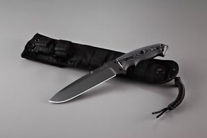 Hogue EX-F01 7" Fixed Blade Knife! Awesome Knife w/ Black G-Mascus & A2 Steel!