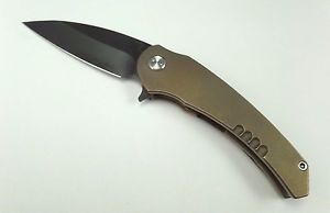 Medford Knife & Tool Vyper Viper Wypeer Vypeer Titanium Bronze D2 PVD