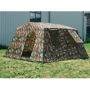Mannschaftszelt Gruppen Zelt Outdoor Camping Army US Woodland Camouflage Tent