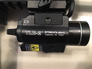 Streamlight TLR-2 LED Rail Mounted Tactical Flashlight & Red Laser, Black