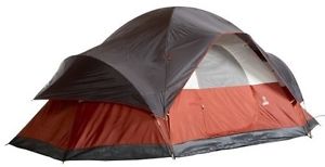Coleman 8-Person Red Canyon Tent Camping Hiking Hunting Fishing Outdoors Campers