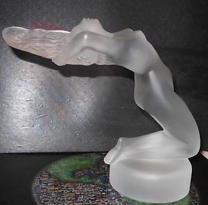 Lalique Crystal "Chrysis" Frosted Glass Nude Woman Figurine - France