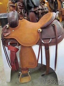 New Teskeys Cowboy Ranch Roping Saddle Will James 16" Never Used