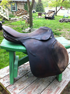 17" Passier Sohn & Hannover All Purpose Saddle in Havana Coloured Leather
