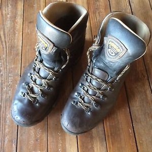 Mens Asolo TPS520 Wide GV Leather Hiking Boots US Sz 14W Chestnut Brown Leather