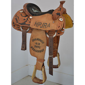 Used 13.5" Cowboy Tradition Saddles Trophy Roping Saddle Code: U135HPJRATR