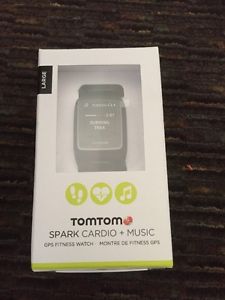 TomTom Spark Cardio + Music 1RFM00201 Black/Large NEW SEALED