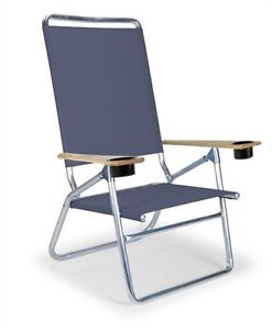 Telescope Casual Light and Easy High Boy Folding Beach Arm Chair with Cup