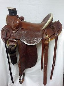 Porter Saddle Shop Western Used 16" Roping Saddle - Full Quarter Horse Bar