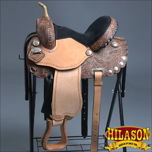 TT107RODBA- HILASON FLEX-TREE TRAIL PLEASURE WESTERN SADDLE 15