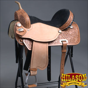 HILASON FLEX-TREE BARREL RACING TRAIL RIDING WESTERN SADDLE 15 TT204
