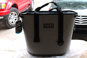 YETI Hopper 40 Soft-Sided Cooler Fog Gray/Tahoe Blue.NEW.