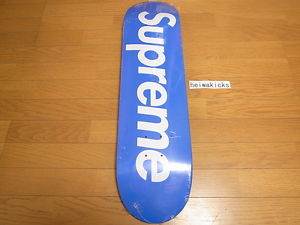 2007 Supreme Logo Skate Skateboard Deck Blue Box