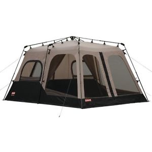 Tent Large Waterproof Windows Screens 8 person (14x10) Brown Dome