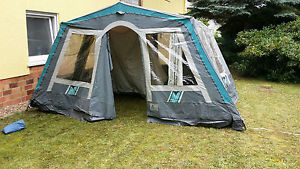 Großes Brand Steilwandzelt Familienzelt Campingzelt Hauszelt guter Zustand