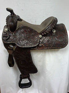Ozark Leather Company #1125 Used 15" Western Trail Saddle Full Quarter Horse Bar