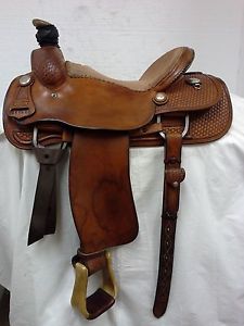 McCall Saddle Co.  Western Used 16" Roping Saddle - Full Quarter Horse Bar