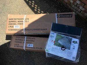 Outwell Newgate 4 Tent 2016 & Footprint - Brand New Boxed Unused