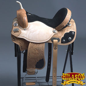CTT203BZ HILASON CLASSIC SERIES FLEX-TREE BARREL RACING TRAIL WESTERN SADDLE 17