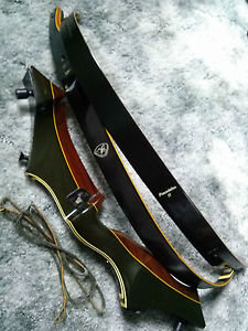 VINTAGE > WING = PRESENTATION  II ( with short riser ) Early BOB LEE recurve bow