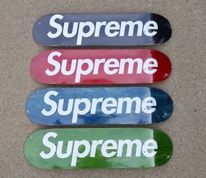Supreme Stained Deck Set Box Logo Skateboard Decks Green Blue Red Black 2008 NEW