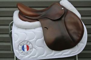 ANTARES Jumping Saddle 17 17.5" 2AB Flap Integrated Panel Excellent Condition