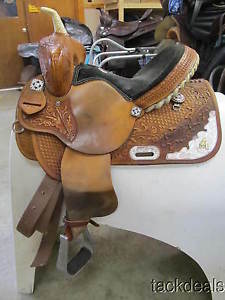 Rocking R Fancy Youth 13" Barrel Saddle Lightly Used