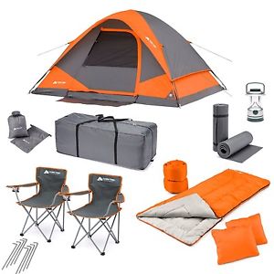 Ozark Trail 22 Piece Camping Combo Set Foam Mat Sleeping Tent Outdoor Gear New