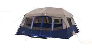 Ozark Trail 10Person Outdoor Instant Cabin Tent, 2 Room FamilyCamping WMT-141078
