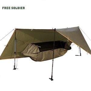 FREE SOLDIER outdoor portable  hammock wear-resisting large tent and awning Mult