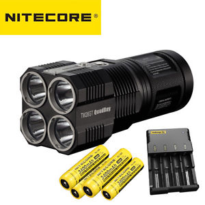Nitecore TM26GT 3500 Lumens LED W/4*3400 mAh Batteries & Car charger