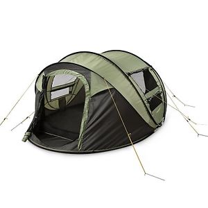 Trail 4 Person Tunnel Tent Pop Up Tents For Camping Outdoor Family