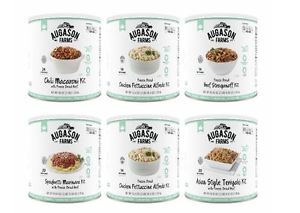 Augason Farms Ready Cuisine Entree Variety, 6-Pk Camping Hiking Emergency Food