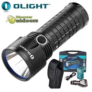 New Olight SR52-UT Ultra Throw LED Torch Kit - 1100L & 800m + 3x 18650 Batteries