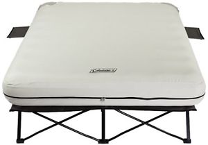 Coleman Queen Airbed Cot with Side Tables and 4D Battery Pump