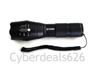 Lot of 10 G700 Military Grade LED Tactical Flashlight 700 Lumen 2000x Zoom