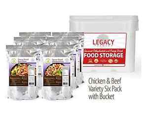Freeze Dried Chicken, Beaf Dices Emergency Survival, Camping, Food 96 Servings