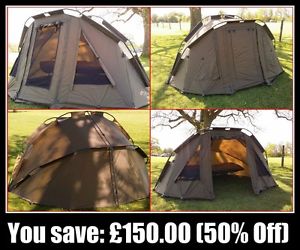 Cyprinus Carp Fishing 2 Man Bivvy Shelter Tent Waterproof With 3 Rib Groundsheet